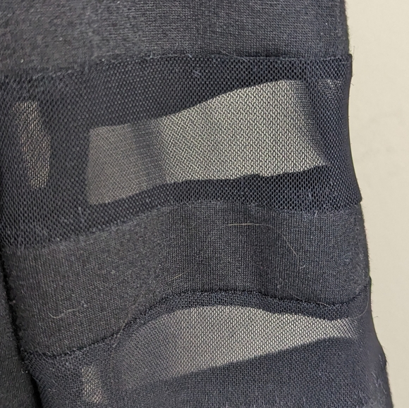 Bling Long Sleeve Blouse with Sheer Shoulders 100% Intact Logo on Front - Picture 4 of 9